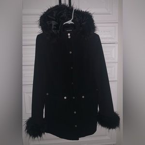 Express Black Winter Coat Size 10